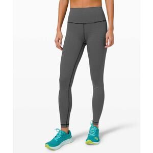 Lululemon Wunder Under High-Rise Tight Luxtreme Hype Stripe Black White Size 4
